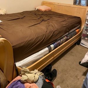 Bed frame and dresser set